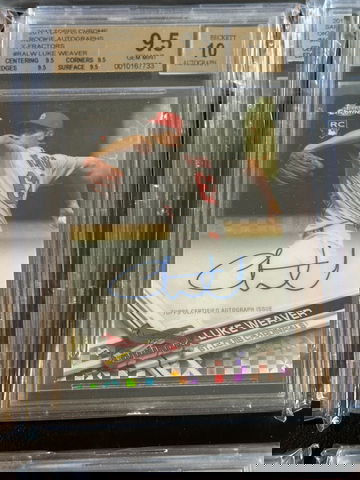 2017 Topps Chrome Luke Weaver X-Fractor Auto 12/20 BGS 9.5 GEM MINT YANKEES