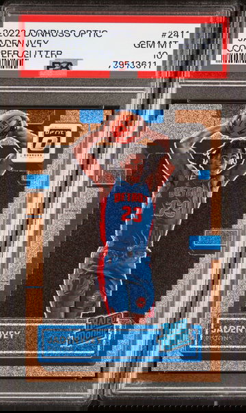 2022 Jaden Ivey Donruss Optic #241 Copper Glitter PSA 10