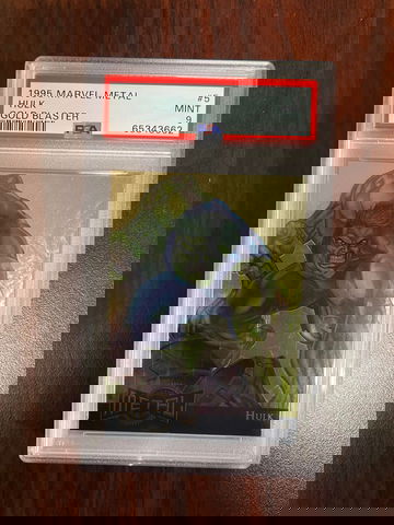 1995 Marvel Metal Hulk GOld Blaster PSA 9