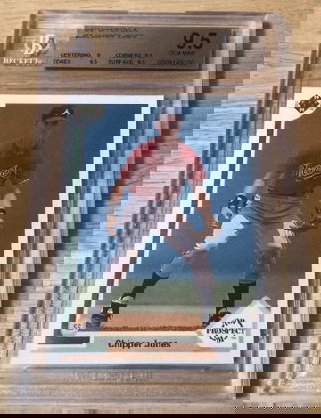 1991 Upper Deck Chipper Jones BGS 9.5 Gem Mint Rookie