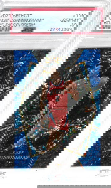 2021 Select Cade Cunningham Blue Disco RC /25 #116 PSA 10 Gem Mint