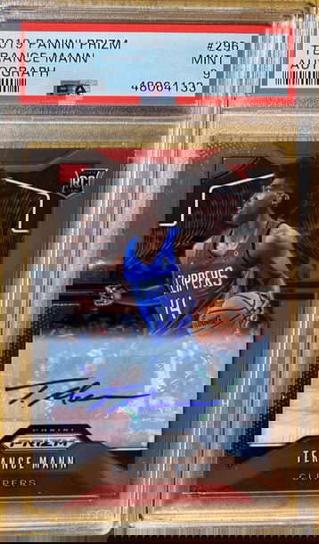 2019 Panini Prizm Terance Mann Autograph PSA 9 Mint