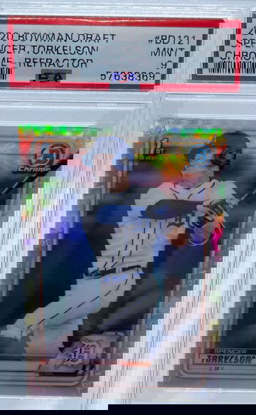 2020 Bowman Draft Spencer Torkelson Chrome Refractor PSA 9 MINT