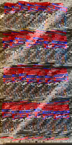 (28) 2020-21 Prizm Basketball Cello Pack 