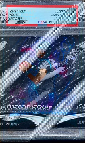 2023 BRYCE YOUNG Panini Certified Stars PSA 9 Rookie RC #CS7 Carolina Panthers 