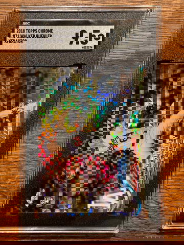 2018 Topps chrome Walker Buehler Xfractor SGC 9.5