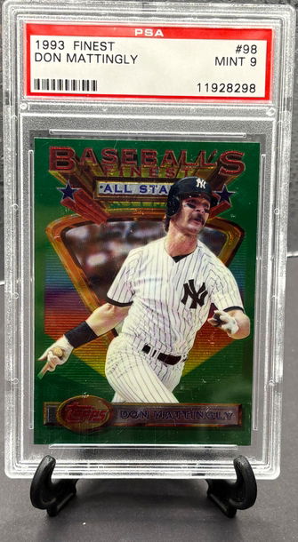 1993 Topps Finest Don Mattingly #98  PSA 9