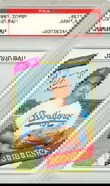 1980 Topps Doug Rau #527 PSA 9 P1305