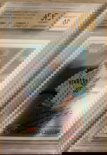 2010 Bowman Chrome Jameson Taillon Auto BGS 9.5