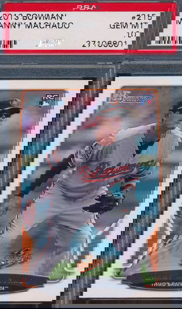 2013 Bowman 215 Manny Machado RC PSA 10 GEM MT 6801