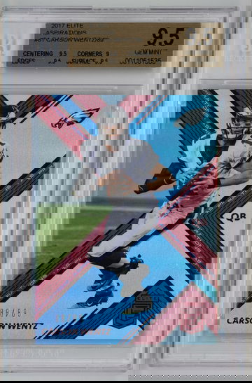 2017 Elite Aspirations /89 Carson Wentz BGS 9.5 Pop 1!!