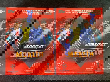 2020-21 Topps MERLIN UEFA Soccer BLASTER Box Lot of 2