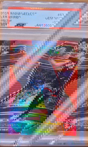 2019 Panini Select #63 Tyler Herro RC Red Prizm /199 PSA 10 Gem Mint