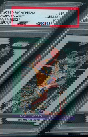 Kobe Bryant #15 2018 Panini Prizm Silver Prizm PSA 10