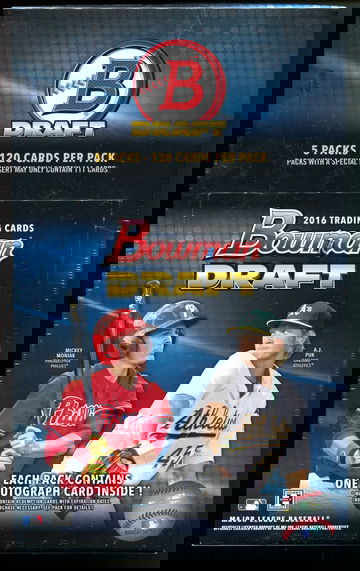 2016 Bowman Draft Super Jumbo Box (5 autos), factory sealed