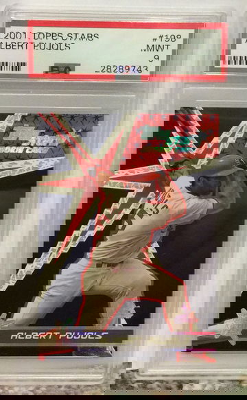 2001 Topps Stars Albert Pujols RC PSA 9