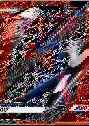 2024 Panini Prizm Drake Maye New England Patriots Orange Laser Prizm RC #329 SP