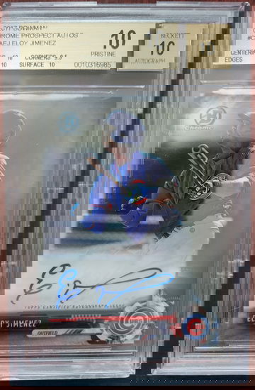 2017 Bowman Chrome Eloy Jimenez BGS 10/10