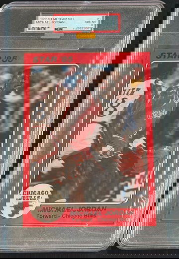 1985 Star Michael Jordan Team Super PSA 8 MBA Gold Diamond (Top 5%)