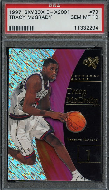 1997 Skybox E-X2001 Tracy McGrady PSA 10