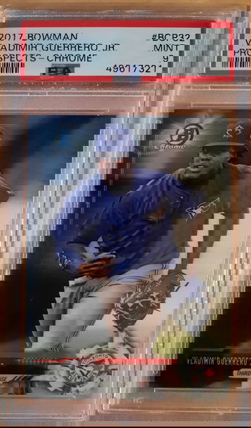 Vladimir Guerrero Jr 2017 Bowman Chrome #BCP32 PSA 9