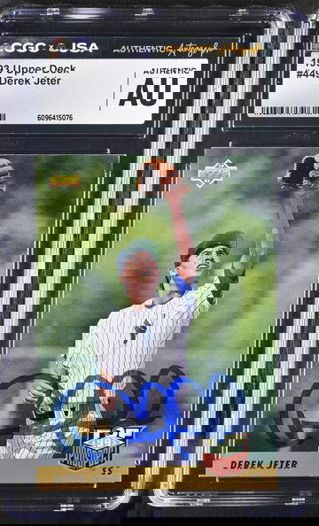 1993 UPPER DECK DEREK JETER ROOKIE AUTOGRAPH AUTO SIGNED CGC JSA