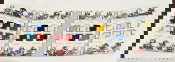 2015 National Treasures Chest 24RB’s Game Used Jersey Booklet /10 Payton Sanders Emmitt Faulk Riggins