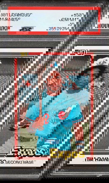 1981 Donruss #538 Tim Raines PSA 10 rookie