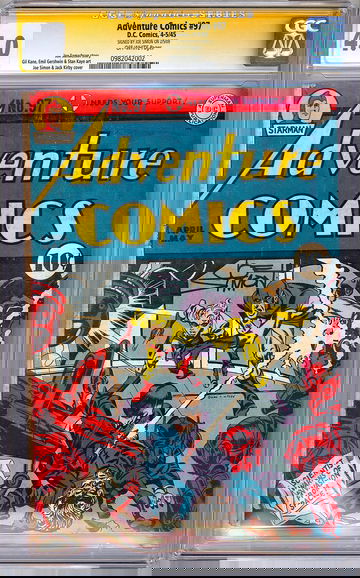 ADVENTURE COMICS #97 CGC-SS 4.0 *SIGNED JOE SIMON* JACK KIRBY & JOE SIMON 1945