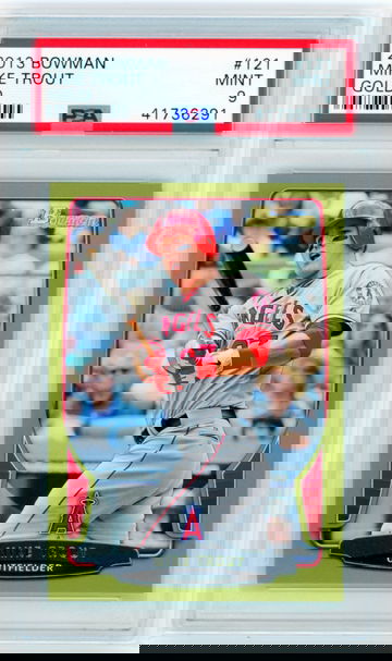 2013 Bowman #121 Mike Trout Gold PSA 9 MINT!