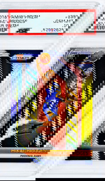 2018 Mikal Bridges Panini Prizm  Silver Prizm  #289 PSA 10