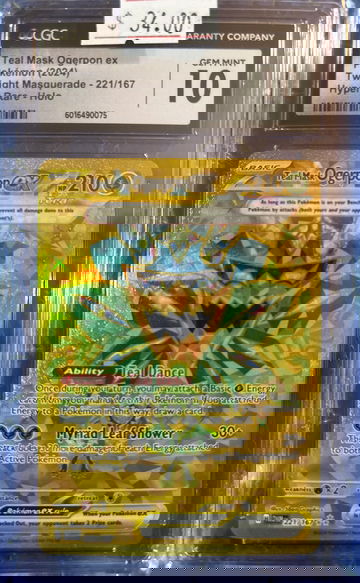 2024 Pokémon Teal Mask Ogerpon ex Twilight Masquerade 221/167 Hyper Rare CGC 10 Gem Mint