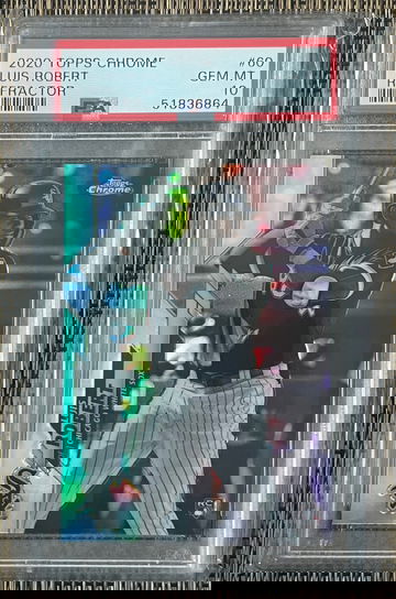 2020 Topps Chrome Luis Robert Refractor #10 PSA 10