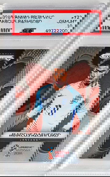 Marcus Rashford 2018 World Cup Prizm PSA 10
