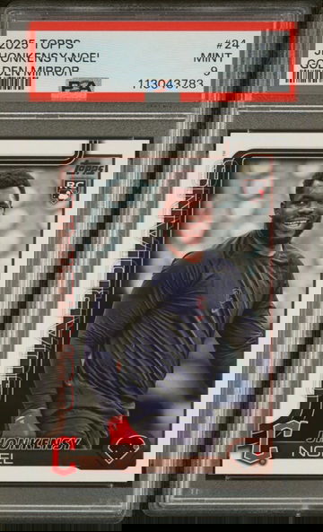 2025 Topps #24 Jhonkensy Noel Golden Mirror PSA 9 Guardians SSP