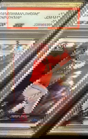 2018 Bowman Chrome Shohei Ohtani RC Rookie PSA 10