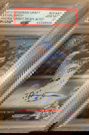 2017 Bowman Chrome Kevin Smith PSA 10