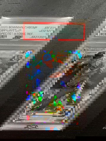 2020 Bowman chrome Bobby Witt Jr Prospects Atomic refractor 