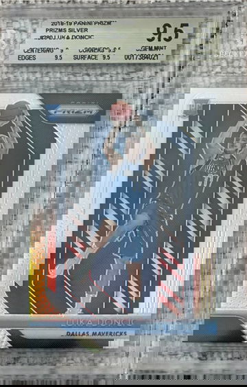 2018-19 Panini Prizm Silver #280 Luka Doncic RC Rookie BGS 9.5 Gem Mint Prizms
