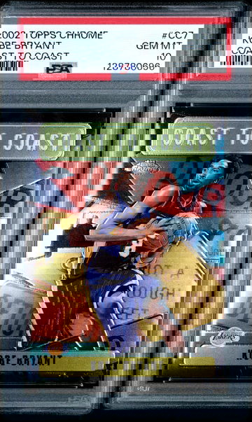 Kobe Bryant 2002 Topps Chrome Coast to Coast PSA 10