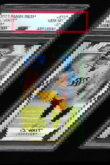 2017 Panini Prizm T J Watt PSA 10