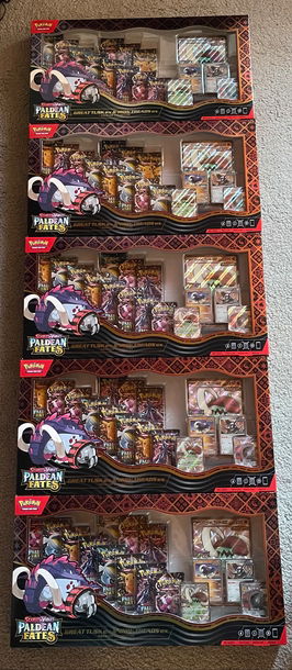 Pokémon Paldean Fates Great Tusk & Iron Treads Premium Collection *Lot of 5* 