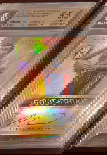 Andre Drummond Gold Standard Gold Strike Auto BGS 9.5 