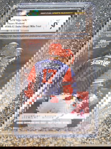 2018 Topps Now PWB-02 Ohtani/Trout Bonus card Showtime  KIIIIID