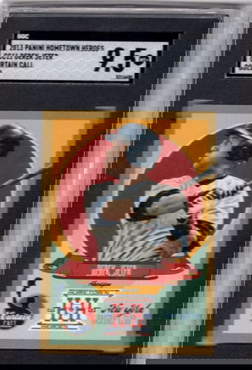 2013 Panini Hometown Heroes Derek Jeter Curtin Call Gold Yankees SGC 9.5