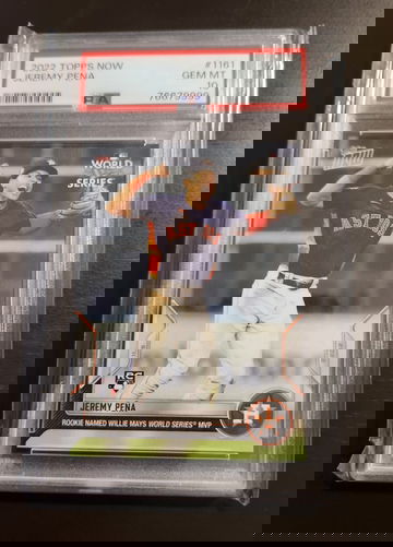 2022 Topps Now #1161 Jeremy Pena World Series MVP RC Rookie PSA 10