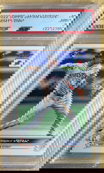2022 Topps Japan Editon Jeremy Pena PSA 9 RC Rookie