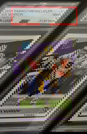 2020 chronicles draft picks donruss rated rookie joe burrow psa 19