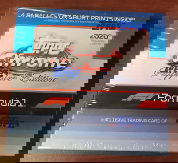 2020 - 2021 Formula 1 Topps Chrome Sapphire Sealed Hobby Box F1 One