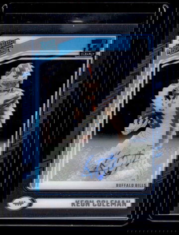 2024 Panini Clearly Donruss Rated Rookie Keon Coleman #67 Auto